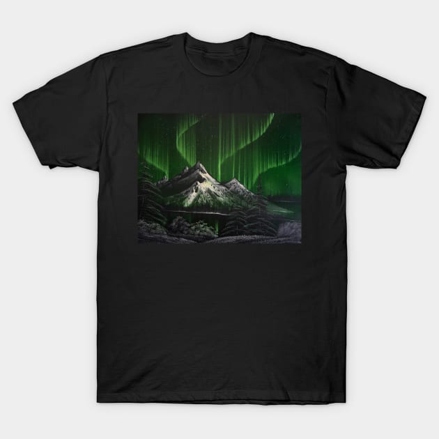 Green Northern Lights T-Shirt by J&S mason